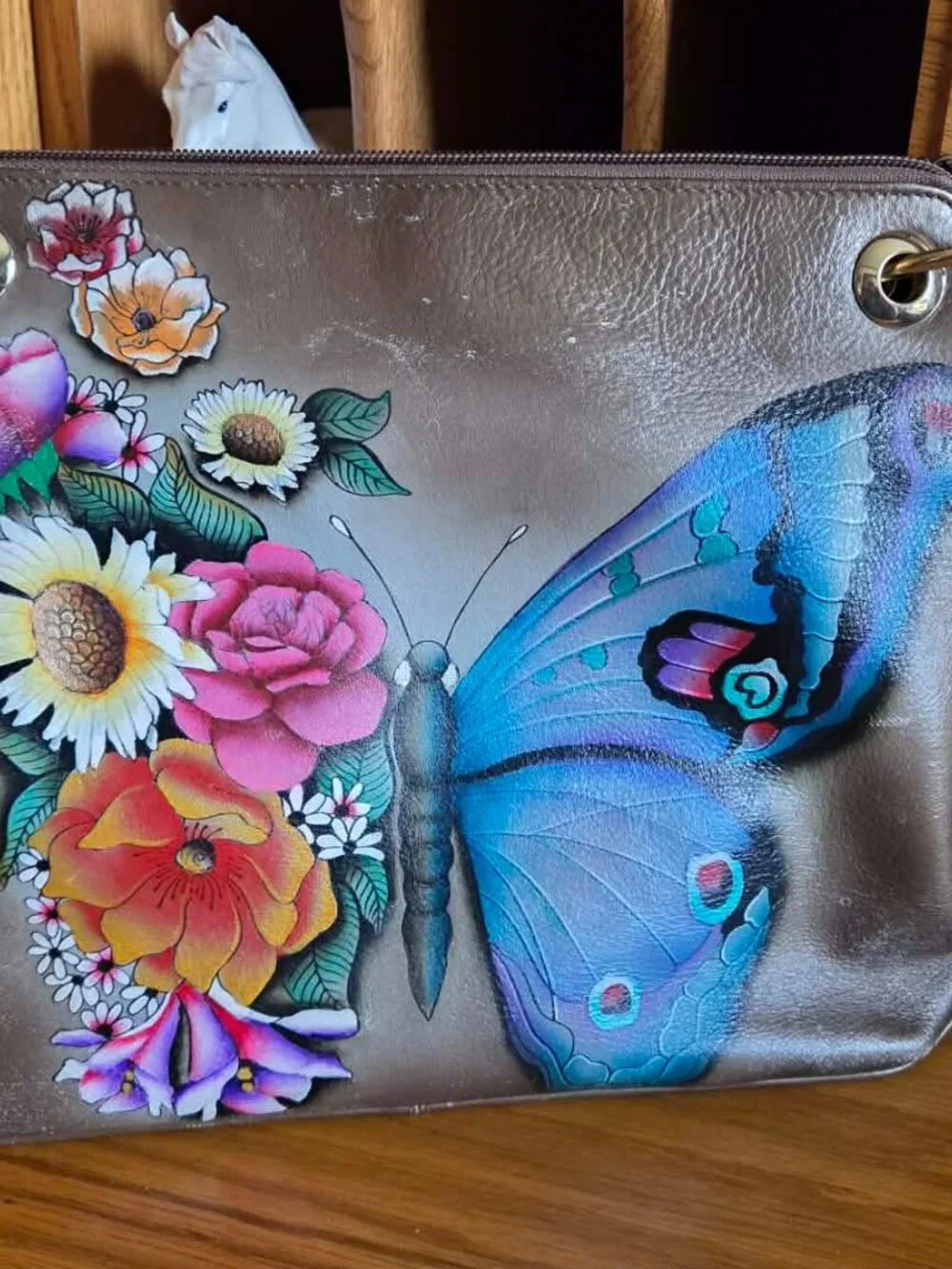 Anuschka Butterfly Crossbody Purse - Picture 10 of 13